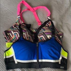 2/$20! VICTORIA’S SECRET sports bras in 34B